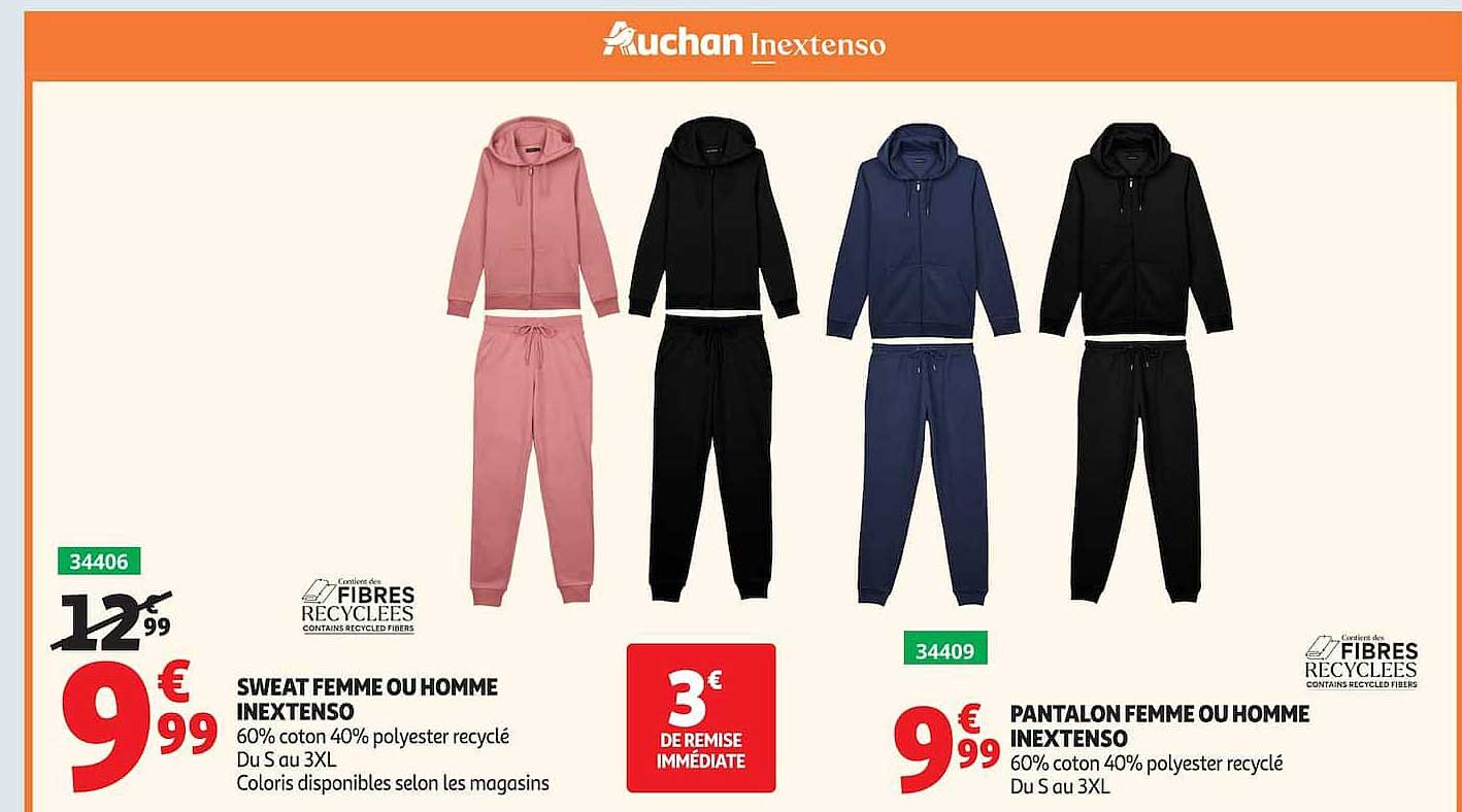 SWEAT FEMME OU HOMME INEXTENSO