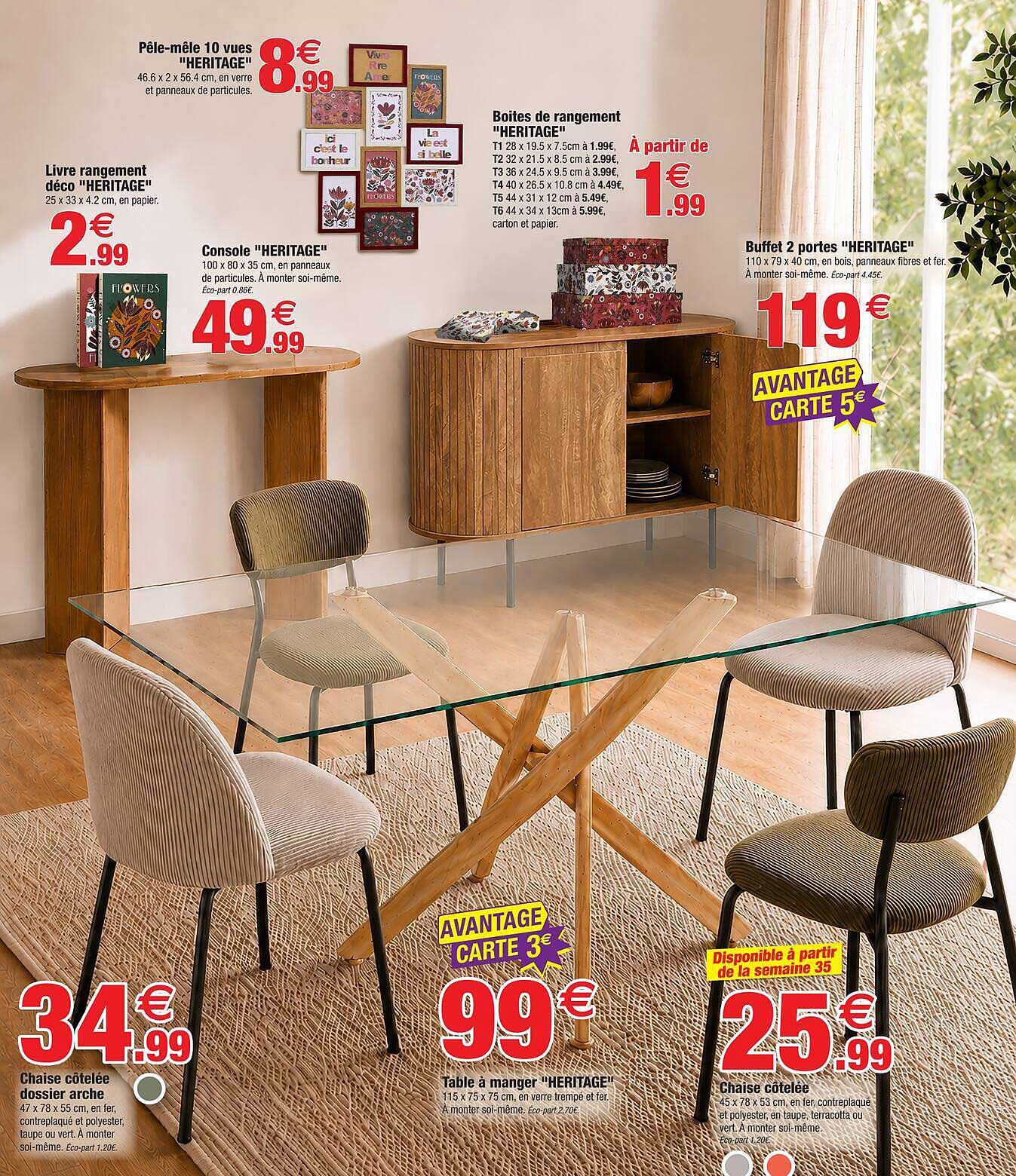 Table à manger "HERITAGE"