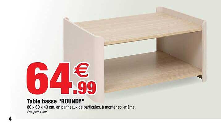 Table basse "ROUNDY"