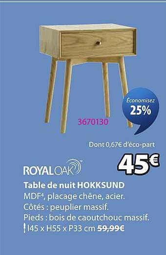 Table de nuit HOKKSUND