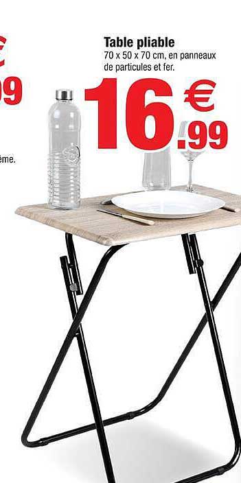 Table pliable