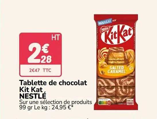 Tablette de chocolat Kit Kat NESTLÉ