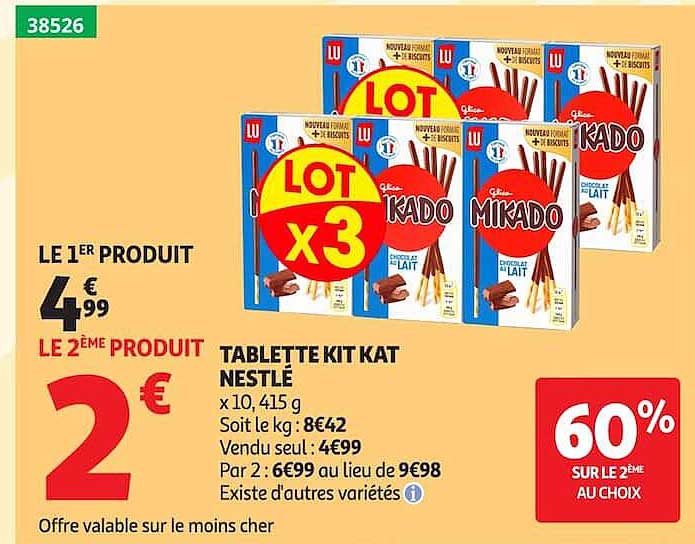 TABLETTE KIT KAT NESTLÉ x10, 415 g
