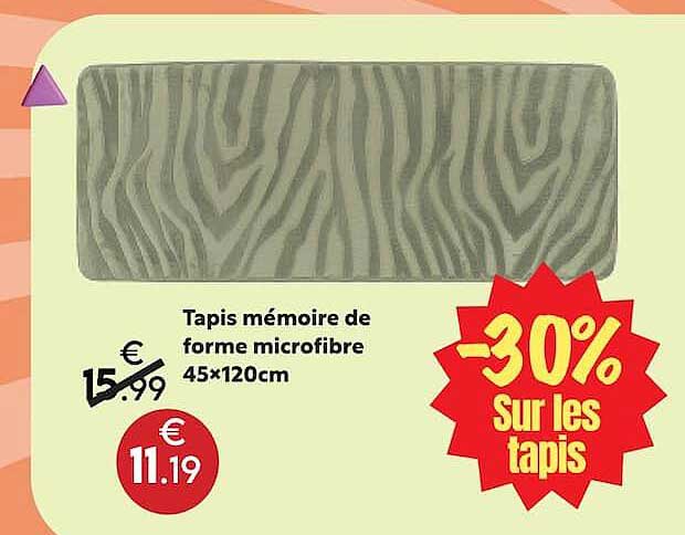 Tapis mémoire de forme microfibre 45×120cm