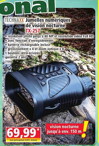 TECHNAXX Jumelles numériques de vision nocturne TX-257