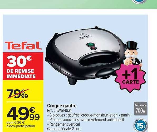 Tefal Croque gaufre