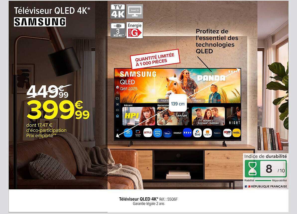 Téléviseur QLED 4K* SAMSUNG