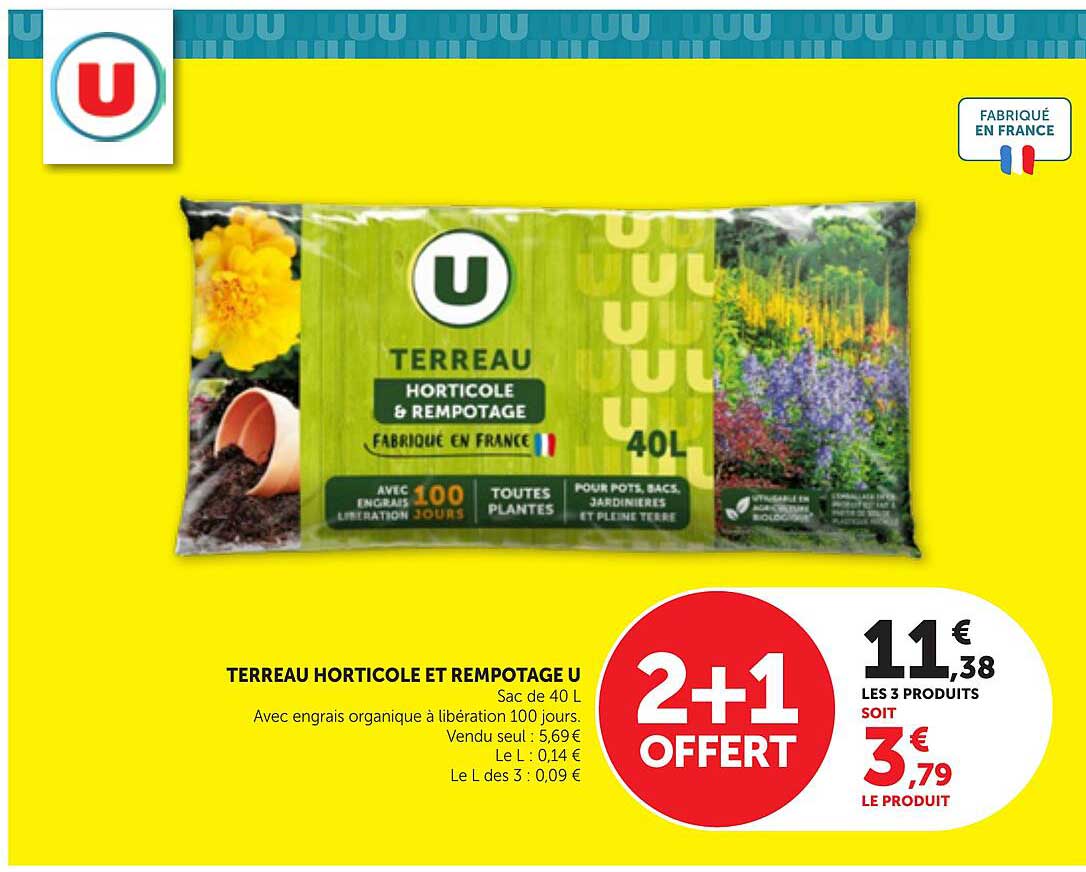 TERREAU HORTICOLE ET REMPOTAGE U