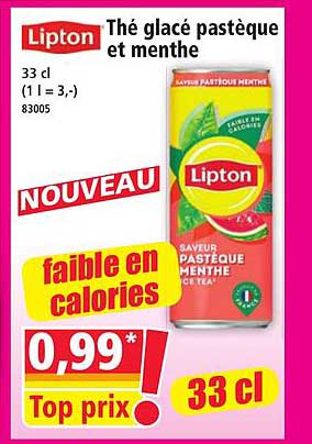 Thé glacé pastèque et menthe
