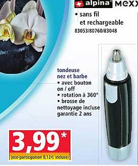 tondeuse nez et barbe