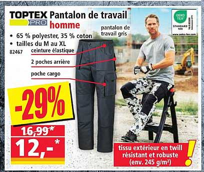 TOPTEX PRO Pantalon de travail homme