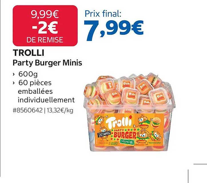 TROLLI Party Burger Minis