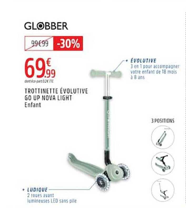 TROTTINETTE ÉVOLUTIVE GO UP NOVA LIGHT Enfant