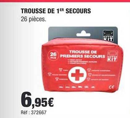 TROUSSE DE 1ER SECOURS 26 pièces.