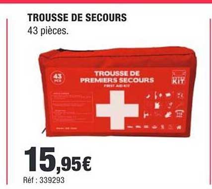 TROUSSE DE SECOURS 43 pièces.