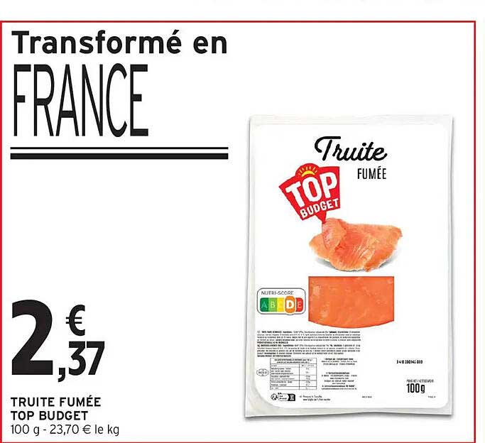 Truite fumée Top Budget