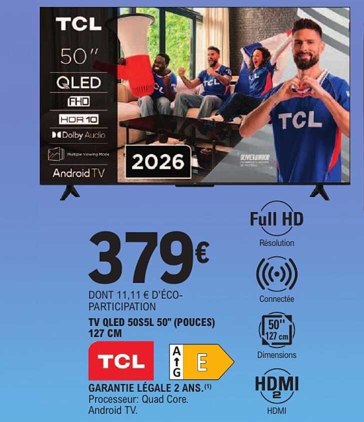 TV QLED 50S5L 50" (POUCES) 127 CM