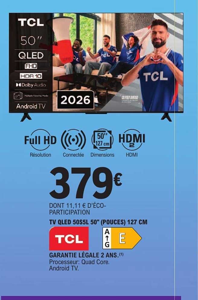 TV QLED 50S5L 50" (POUCES) 127 CM