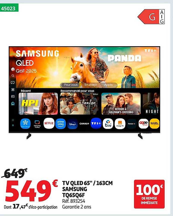 TV QLED 65'' / 163CM SAMSUNG TQ65Q6F