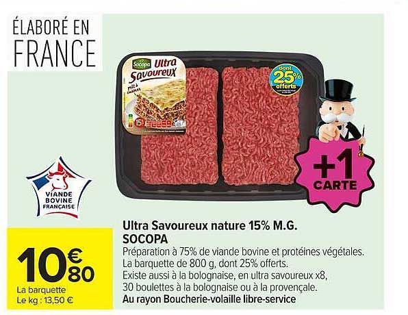 Ultra Savoureux nature 15% M.G. SOCOOPA