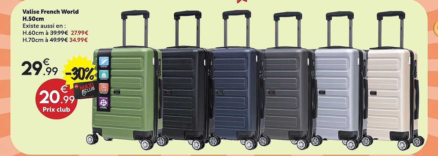 Valise French World H.50cm
