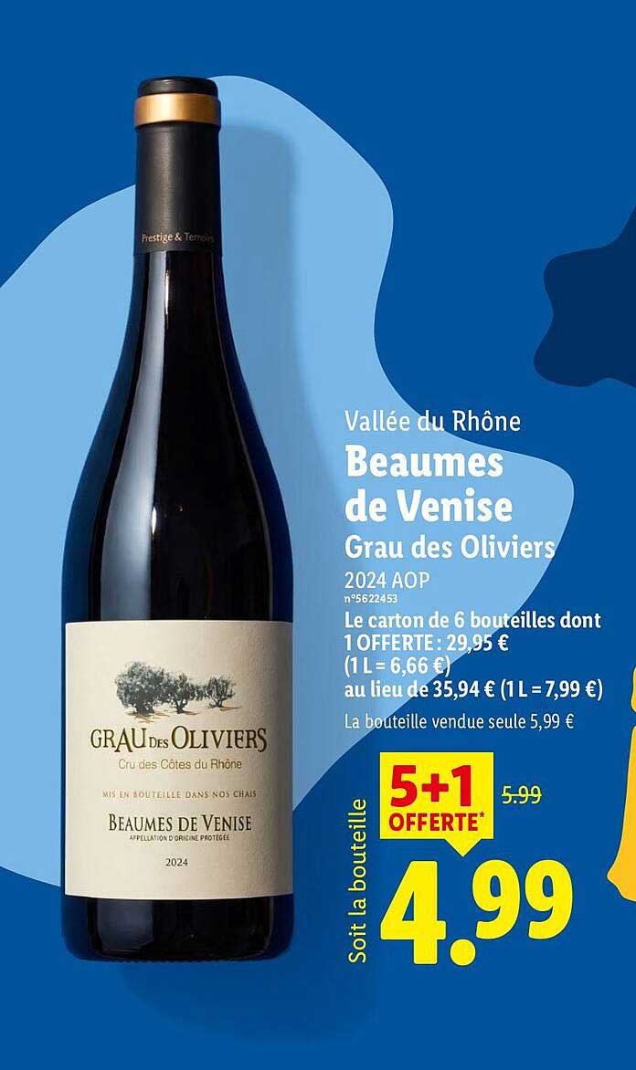 Vallée du Rhône Beaumes de Venise Grau des Oliviers 2024 AOP