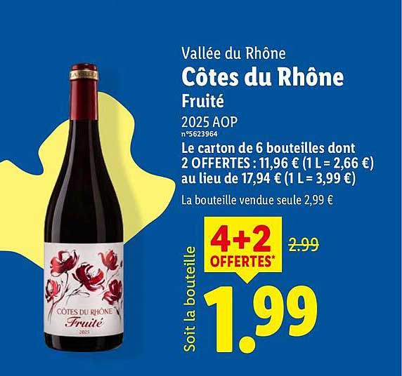 Vallée du Rhône Côtes du Rhône Fruité