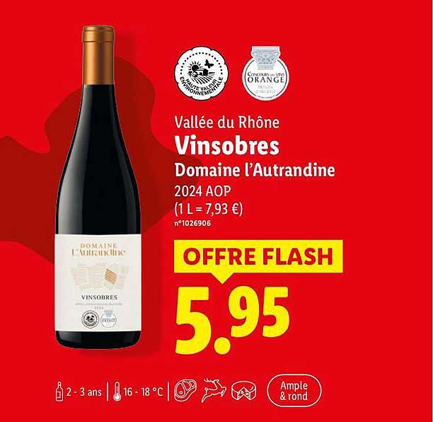 Vallée du Rhône Vinsobres Domaine l’Autrandine 2024 AOP