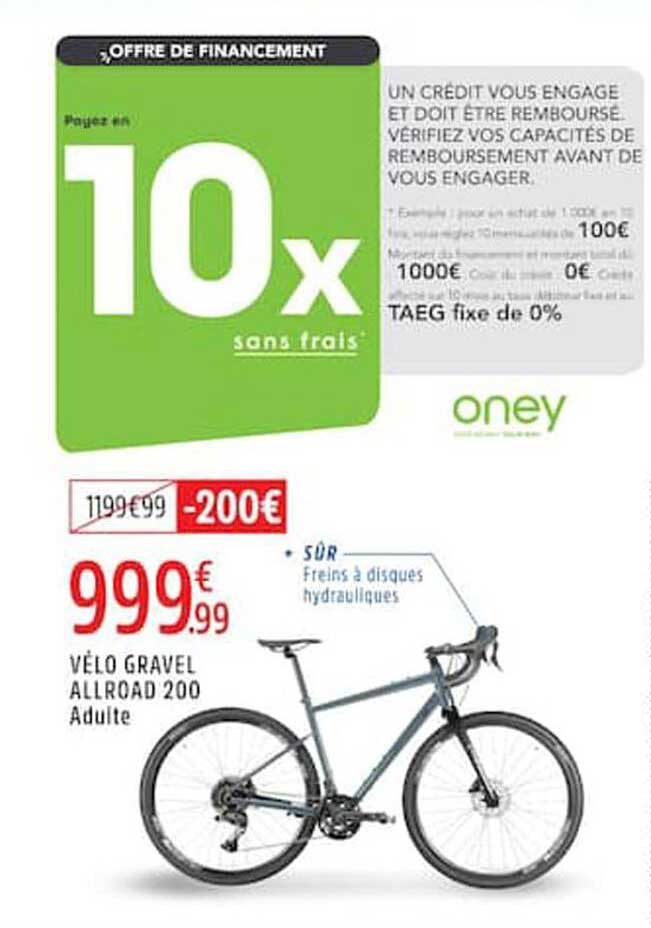 VÉLO GRAVEL ALLROAD 200 Adulte