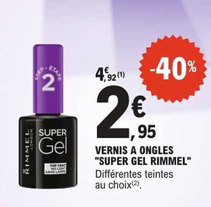 VERNIS A ONGLES "SUPER GEL RIMMEL"