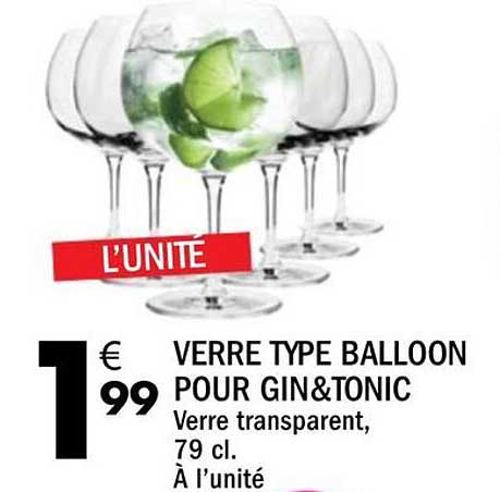 VERRE TYPE BALLOON POUR GIN&TONIC