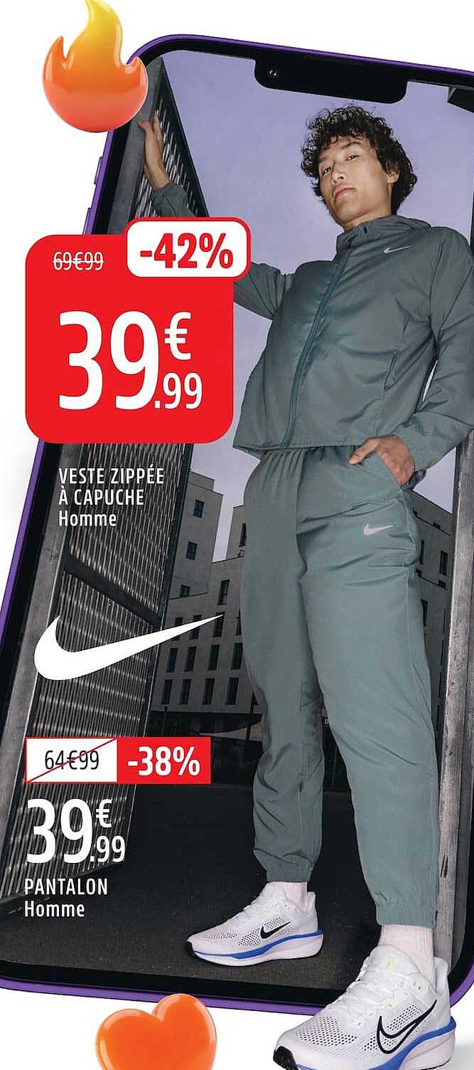 VESTE ZIPPÉE À CAPUCHE Homme