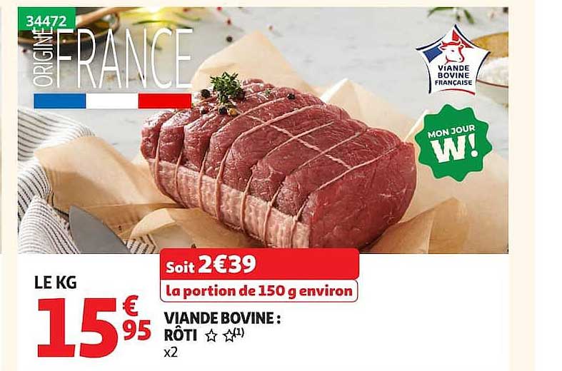 VIANDE BOVINE : RÔTI x2
