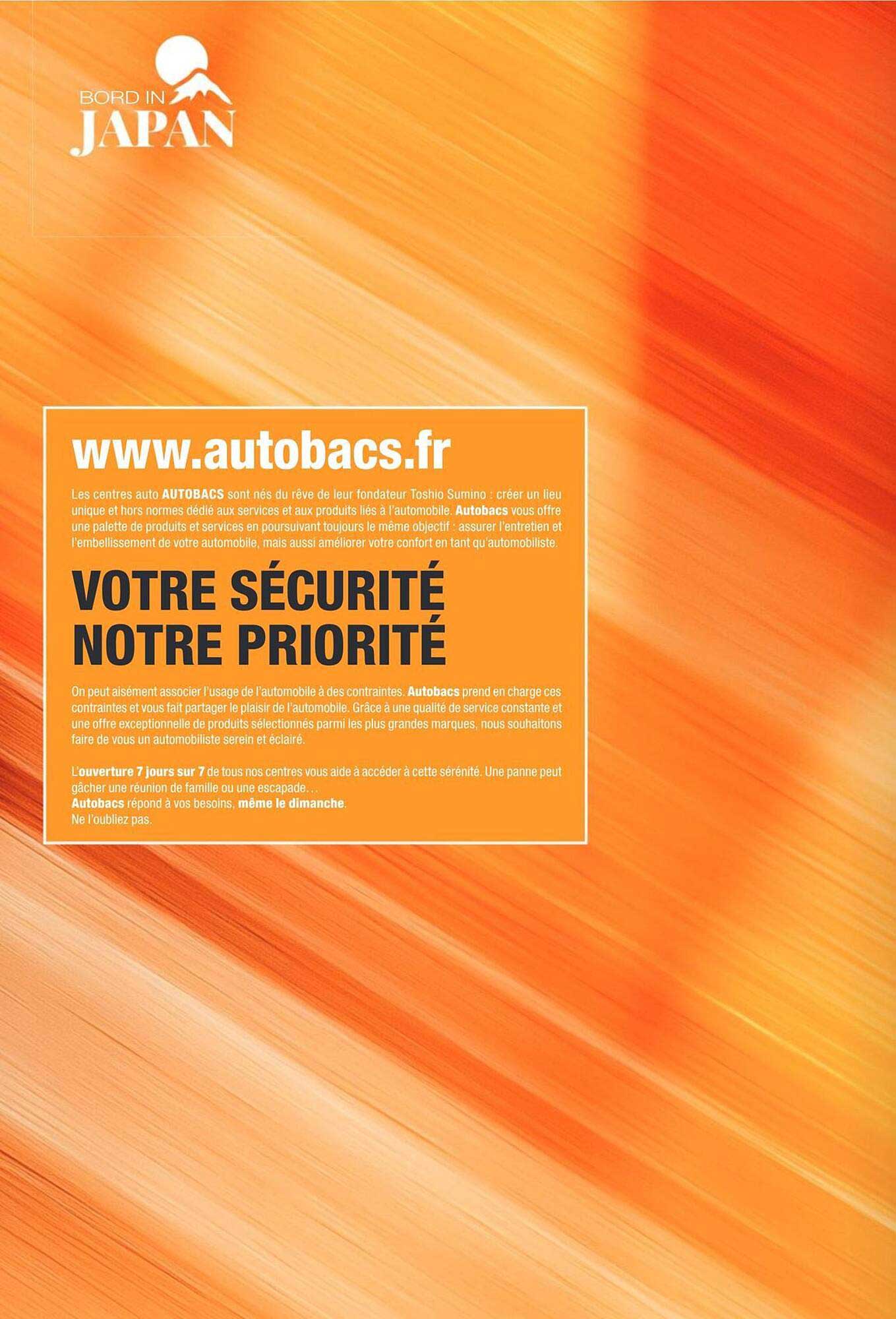 VOTRE SÉCURITÉ NOTRE PRIORITÉ