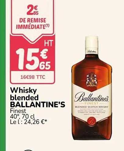 Whisky blended BALLANTINE'S Finest 40°, 70 cl