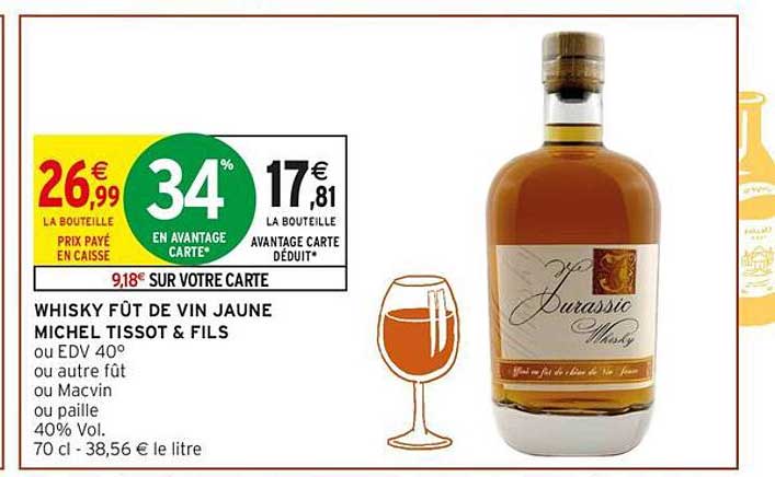 WHISKY FÛT DE VIN JAUNE MICHEL TISSOT & FILS