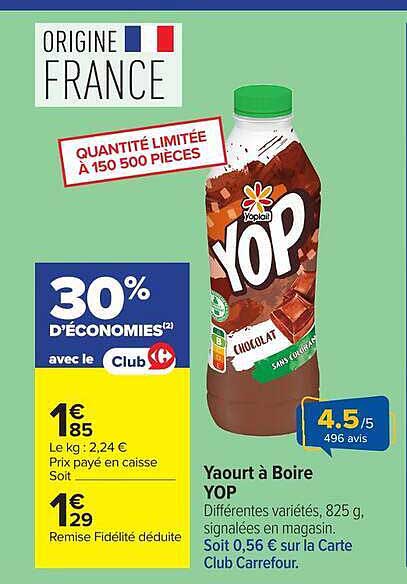 Yaourt à Boire YOP