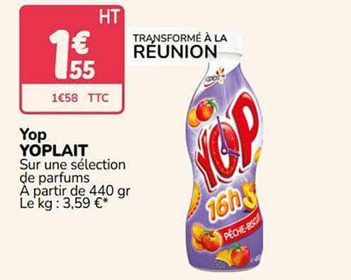 Yop YOPLAIT Sur une sélection de parfums À partir de 440 gr Le kg : 3,59 €*
