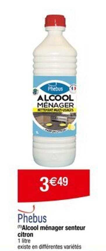 Alcool ménager senteur citron