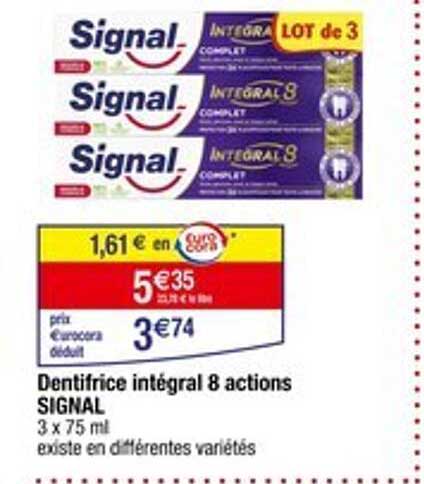 Signal Dentifrice intégral 8 actions