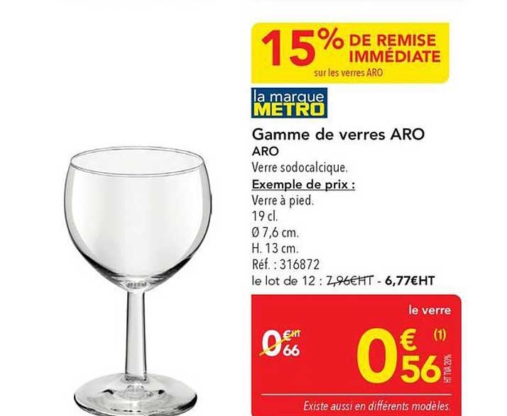 15% DE REMISE IMMÉDIATE sur les verres ARO