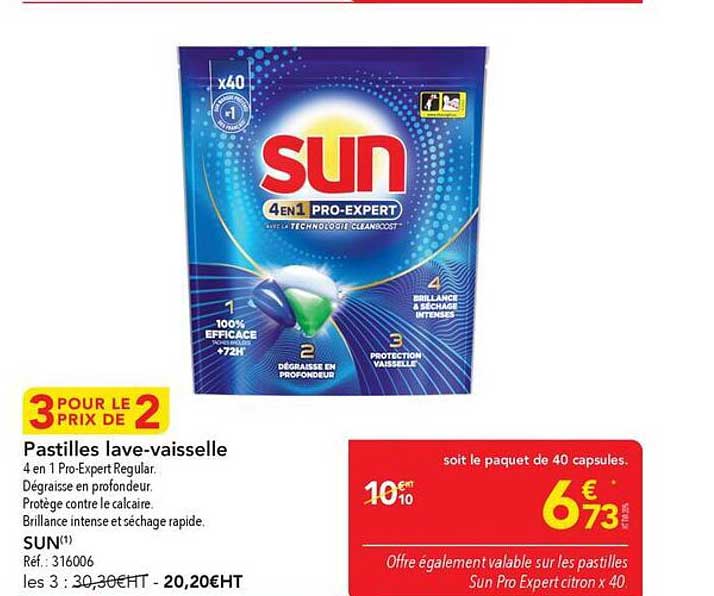 3 POUR LE PRIX DE 2