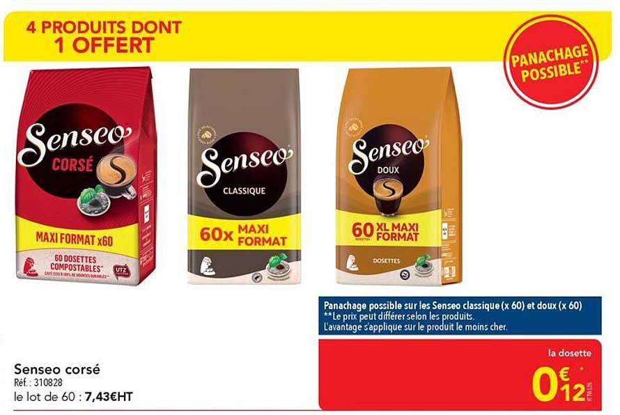 4 PRODUITS DONT 1 OFFERT