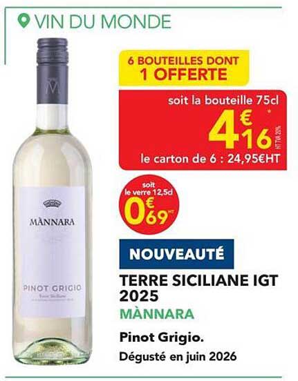 6 BOUTEILLES DONT 1 OFFERTE