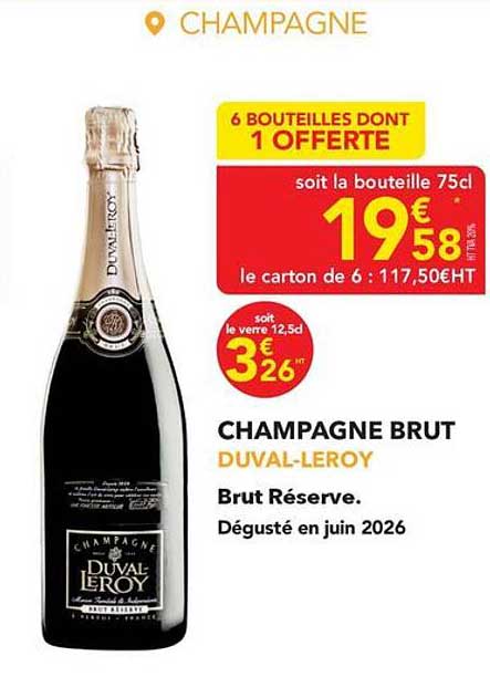 6 BOUTEILLES DONT 1 OFFERTE