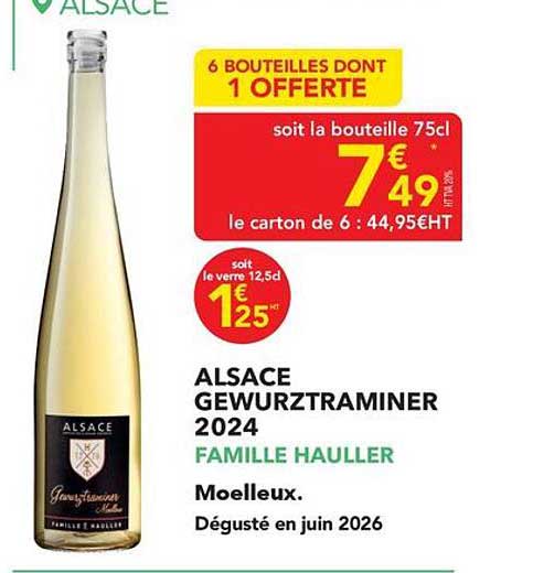 6 BOUTEILLES DONT 1 OFFERTE