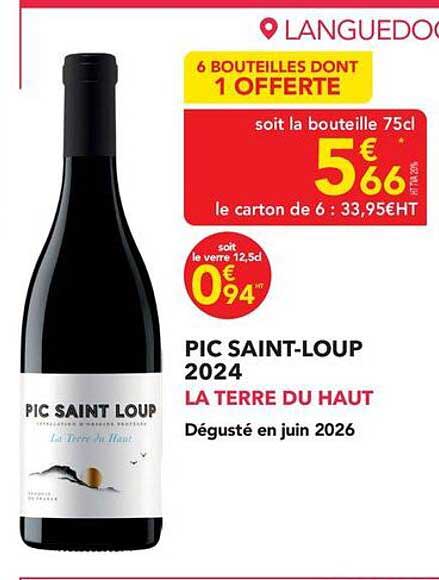 6 BOUTEILLES DONT 1 OFFERTE