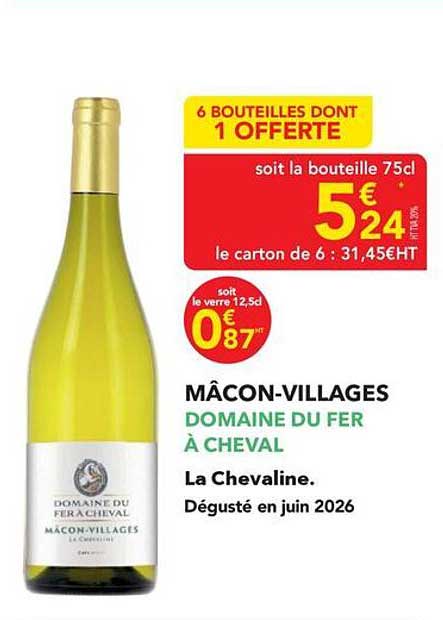 6 BOUTEILLES DONT 1 OFFERTE