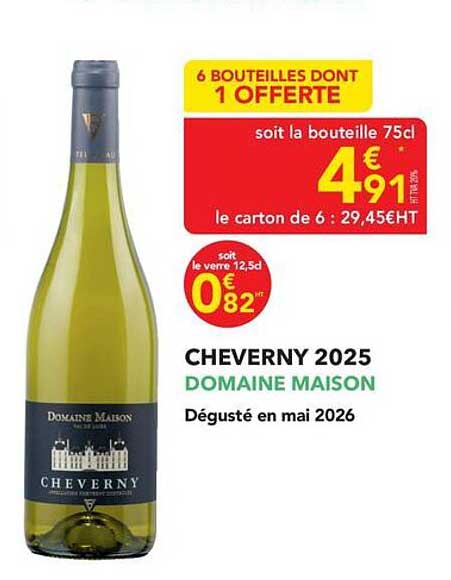6 BOUTEILLES DONT 1 OFFERTE