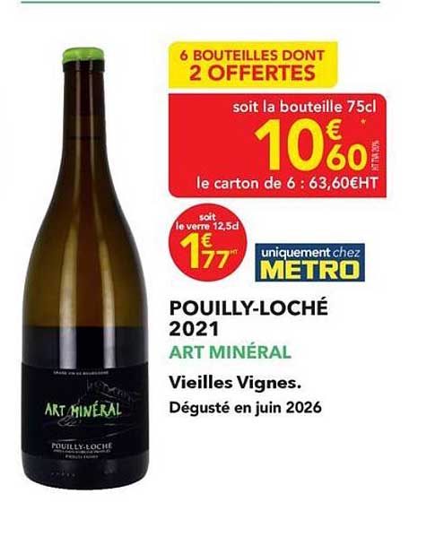 6 BOUTEILLES DONT 2 OFFERTES